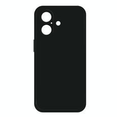 Per iPhone 16 Custodia per telefono in silicone liquido imitazione (nero)