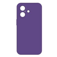 Per iPhone 16 Custodia per telefono in silicone liquido imitazione (viola scuro)