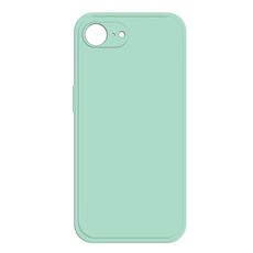 Per iPhone 16e Custodia per telefono in silicone liquido imitazione (ciano chiaro)