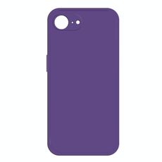 Per iPhone 16e Custodia per telefono in silicone liquido imitazione (viola scuro)