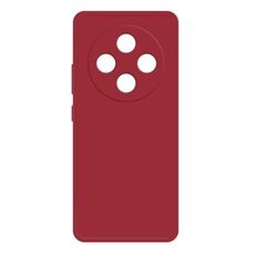 Per Redmi 14C 5G Custodia per telefono in silicone liquido imitazione (rosso scuro)