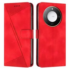 Per Honor X60 / X9c Smart Dream Triangle Custodia in pelle per telefono con cordino (rosso)