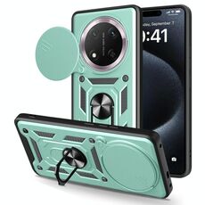 Per Honor X60 Pro / X9c Custodia per fotocamera scorrevole in TPU+PC (verde)