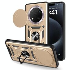 Per Honor X60 Pro / X9c Custodia per fotocamera scorrevole in TPU+PC (oro)