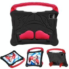 Per iPad Pro 11 2022/2021/2020 Boxing Series Kickstand EVA Custodia antiurto per tablet (nero rosso)