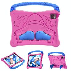 Per iPad Pro 11 2022/2021/2020 Boxing Series Kickstand EVA Custodia antiurto per tablet (Rosa Rosso Blu)