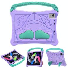 Per iPad Air 2022/2020 10.9 Custodia per tablet antiurto in EVA con supporto Boxing Series con tracolla (viola menta)