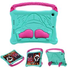 Per iPad 10.5 2017 / Air 3 2019 Boxing Series Kickstand EVA Custodia antiurto per tablet (Rosso rosa menta)