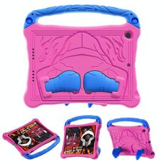 Per iPad 10.5 2017 / Air 3 2019 Boxing Series Kickstand EVA Custodia antiurto per tablet con tracolla (rosa rosso blu)