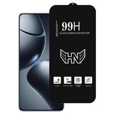 Per Xiaomi 14T Pro Pellicola in vetro temperato a schermo intero con ampio arco in alluminio