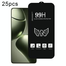 Per Xiaomi 14T 25 pezzi Pellicola in vetro temperato a schermo intero con grande arco in alluminio