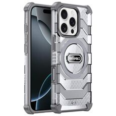 Per iPhone 16 Pro Max wlons Explorer Series PC Hybrid TPU MagSafe Custodia magnetica (grigio)
