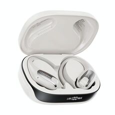 Auricolari Bluetooth wireless originali Lenovo EA305 con display digitale montati sull'orecchio (bianco roccia)