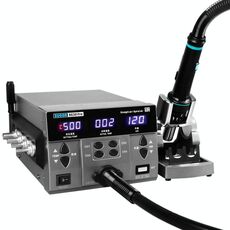 SUGON 8630 Pro Stazione di saldatura ad aria calda con display digitale CPU per riparazione di telefoni cellulari eolici di grandi dimensioni Spina UE