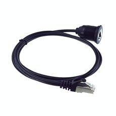 Cavo RJ45 CAT5e Ultra Categoria 5 da 1 m, porta singola rotonda, maschio-femmina, cavo impermeabile per auto