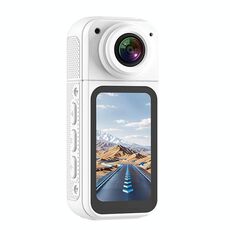 Anytek S70 Telecamera sportiva con pollice magnetico HD Telecamera portatile per equitazione all'aperto (bianca)