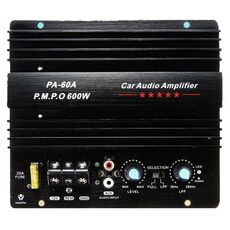 PA-60A 12V 600W Amplificatore per auto Scheda modulo subwoofer audio ad alta potenza