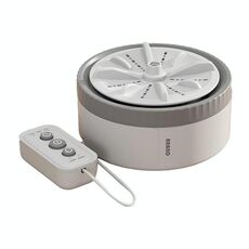Mini lavatrice portatile a turbina per calzini e biancheria intima, colore: grigio, temporizzazione a tre velocità