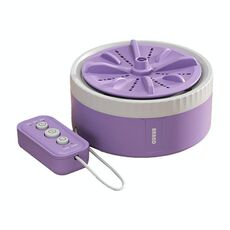 Mini lavatrice portatile a turbina per calzini e biancheria intima, colore: viola, temporizzazione a tre velocità