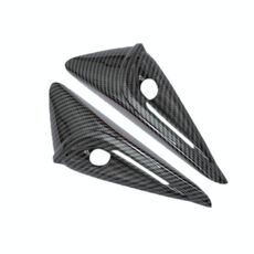 Per adesivi per coperture telecamera laterali paraurti Tesla modello 3 2024, colore: trama in fibra di carbonio lucida