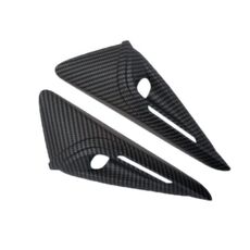 Per adesivi per coperture telecamera laterali paraurti Tesla modello 3 2024, colore: trama in fibra di carbonio opaca