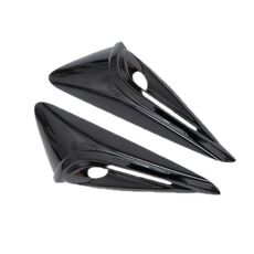 Per adesivi per coperture telecamera laterali paraurti Tesla modello 3 2024, colore: vernice per pianoforte nero brillante