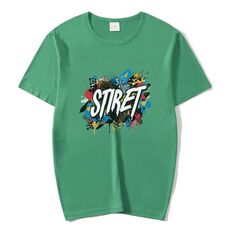 T-shirt girocollo in modal a maniche corte con stampa personalizzata su richiesta, taglia: XXXXXL (verde scuro)