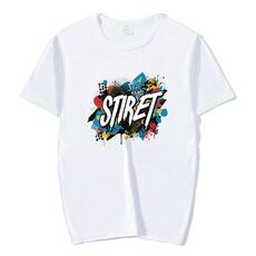 T-shirt girocollo in modal a maniche corte con stampa personalizzata su richiesta, taglia: XXXXXL (bianco)