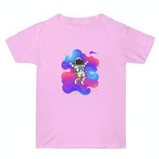 Maglietta estiva larga in cotone a maniche corte con stampa personalizzata su richiesta, taglia: XXXL (rosa-4)