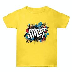 Maglietta estiva larga in cotone a maniche corte con stampa personalizzata su richiesta, taglia: XXXL (giallo-1)