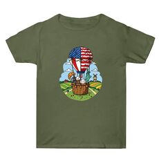 Maglietta estiva larga in cotone a maniche corte con stampa personalizzata su richiesta, taglia: XXXL (verde militare-3)