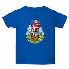 Maglietta estiva larga in cotone a maniche corte con stampa personalizzata su richiesta, taglia: XXXL (blu-3)