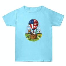 Maglietta estiva larga in cotone a maniche corte con stampa personalizzata su richiesta, taglia: XXXL (blu acqua-3)