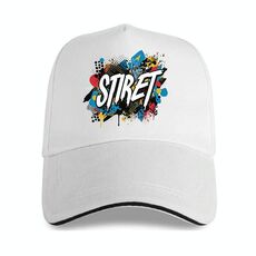 Cappello con visiera in poliestere e cotone con fibbia in acciaio, stampa su richiesta (beige bianco)