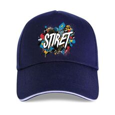 Cappello con visiera in poliestere e cotone con fibbia in acciaio, stampa su richiesta (blu navy)