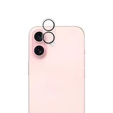 Per iPhone 16 / 16 Plus mocolo 3D 9H Pellicola in vetro temperato per obiettivo della fotocamera