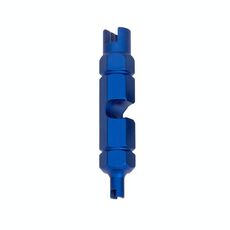 Strumento di rimozione del nucleo della valvola della bicicletta americana/francese in lega di alluminio (esagonale blu)