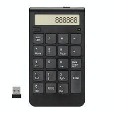Tastiera digitale con display a doppia modalità 2.4G, tastiera wireless ricaricabile per ufficio del cassiere