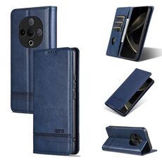 Per vivo Y300 AZNS Custodia per telefono in pelle di vitello con texture magnetica (blu scuro)