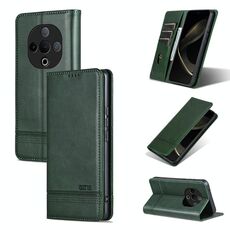 Per vivo Y300 AZNS Custodia per telefono in pelle di vitello con texture magnetica (verde scuro)