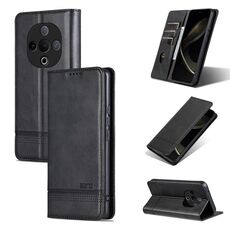 Per vivo Y300 AZNS Custodia per telefono in pelle di vitello con texture magnetica (nero)