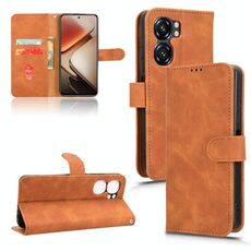 Per Oukitel C58 Custodia in pelle magnetica con chiusura magnetica (marrone)