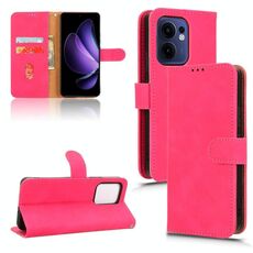 Per OPPO Reno13 F 5G Custodia in pelle magnetica con chiusura magnetica (rosso rosa)