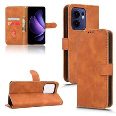 Per OPPO Reno13 F 5G Custodia in pelle magnetica con chiusura magnetica (marrone)