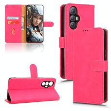 Per Cubot Max 5 Custodia in pelle magnetica con chiusura magnetica (rosso rosa)