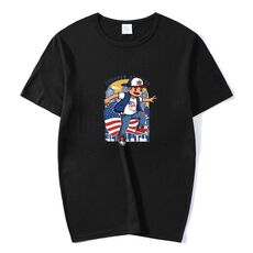 Maglietta a maniche corte in modal con scollo rotondo stampato per bambini, stampa su richiesta, taglia: XL (rosa)