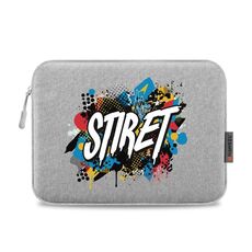 HAWEEL Stampa su richiesta Custodia per tablet da 11 pollici con cerniera Borsa ventiquattrore per tablet da 9,7-11,0 pollici (grigio)