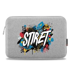 HAWEEL Stampa su richiesta Custodia per tablet da 13 pollici con cerniera Borsa ventiquattrore per tablet da 12,5-13,5 pollici (grigio)