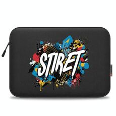 HAWEEL Stampa su richiesta Custodia per tablet da 15 pollici con cerniera Borsa per laptop da 14-15 pollici (nero)