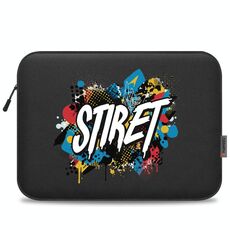 HAWEEL Stampa su richiesta Custodia per tablet da 16 pollici con cerniera Borsa per laptop da 15-16,7 pollici (nero)